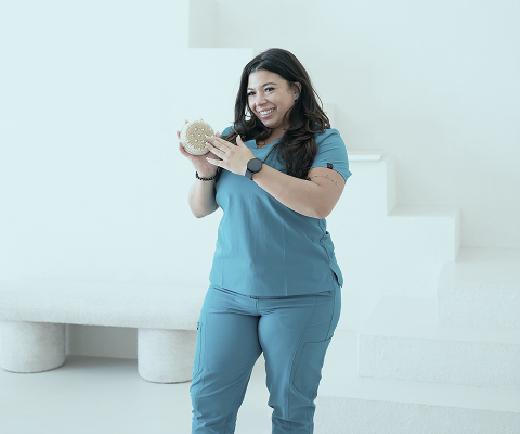 Client receiving revitalizing wellness treatment